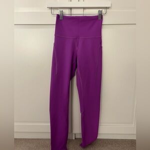 Lululemon wunder train purple leggings